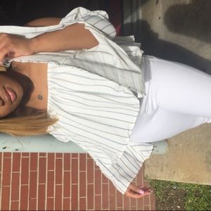 Off the shoulder Flare blouse😍